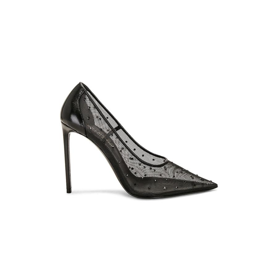 Saint Laurent Rhinestone Mesh Anja Pumps by SAINT LAURENT
