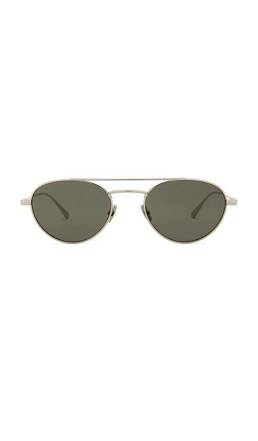 Saint Laurent Round Sunglasses in Metallic Silver by SAINT LAURENT