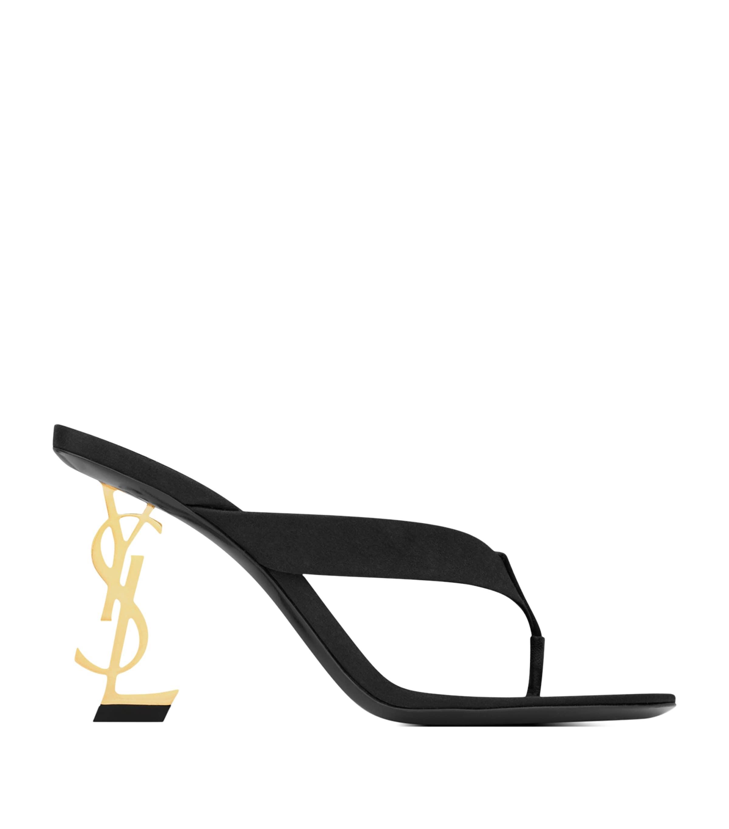 Saint Laurent Satin Crepe Opyum Sandals 85 by SAINT LAURENT