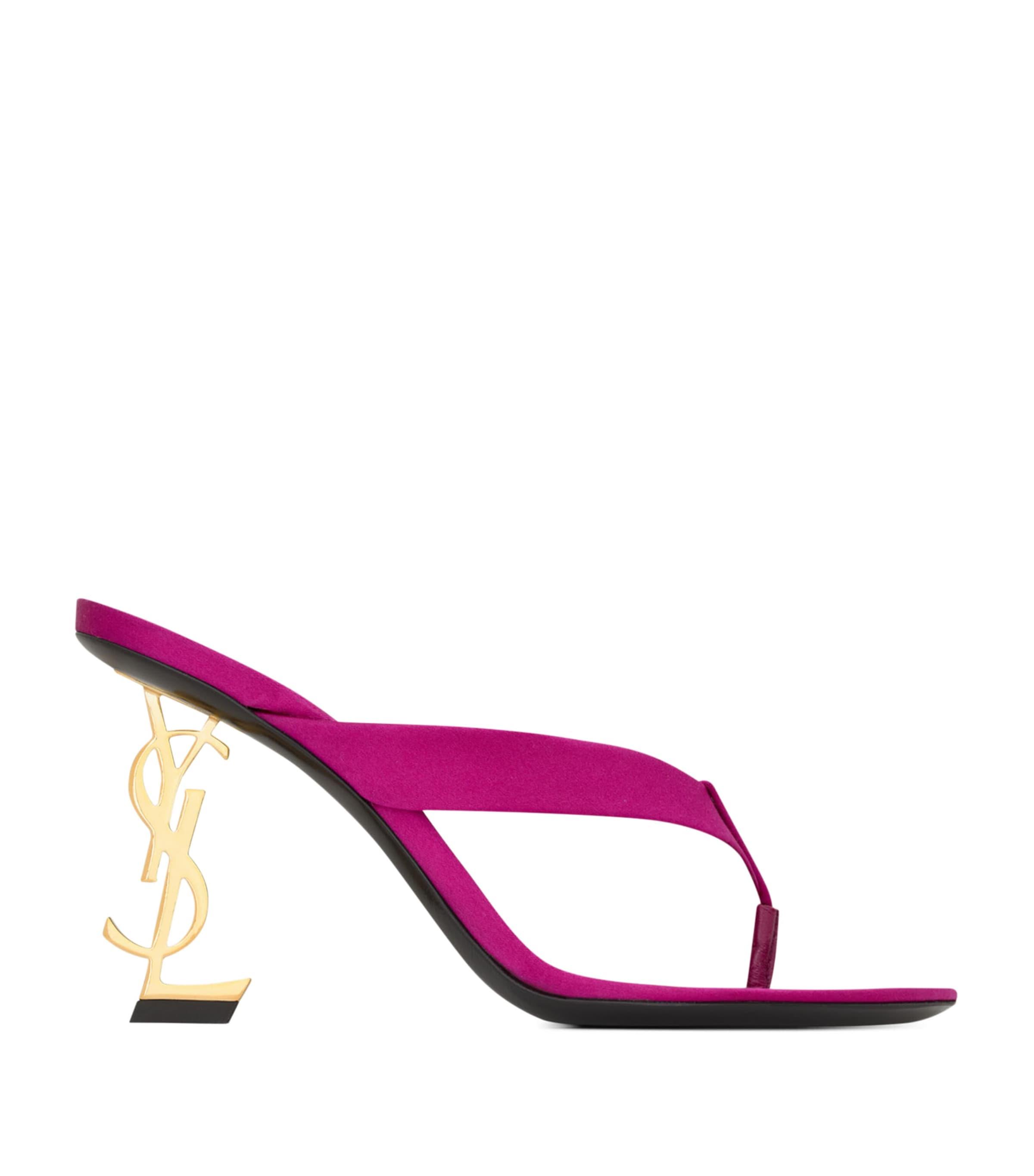 Saint Laurent Satin Crepe Opyum Sandals 85 by SAINT LAURENT
