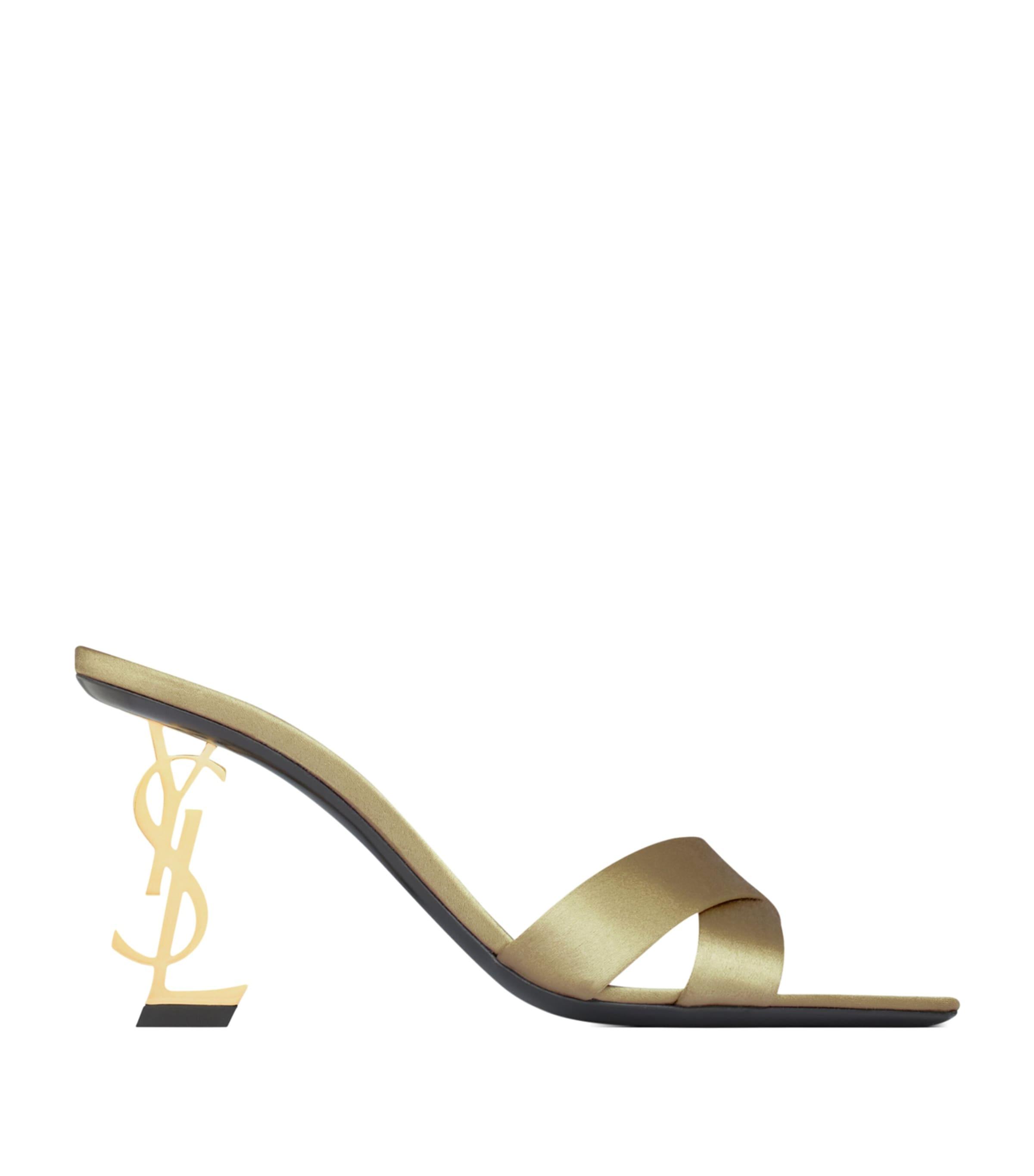 Saint Laurent Satin Opyum Mules 85 by SAINT LAURENT