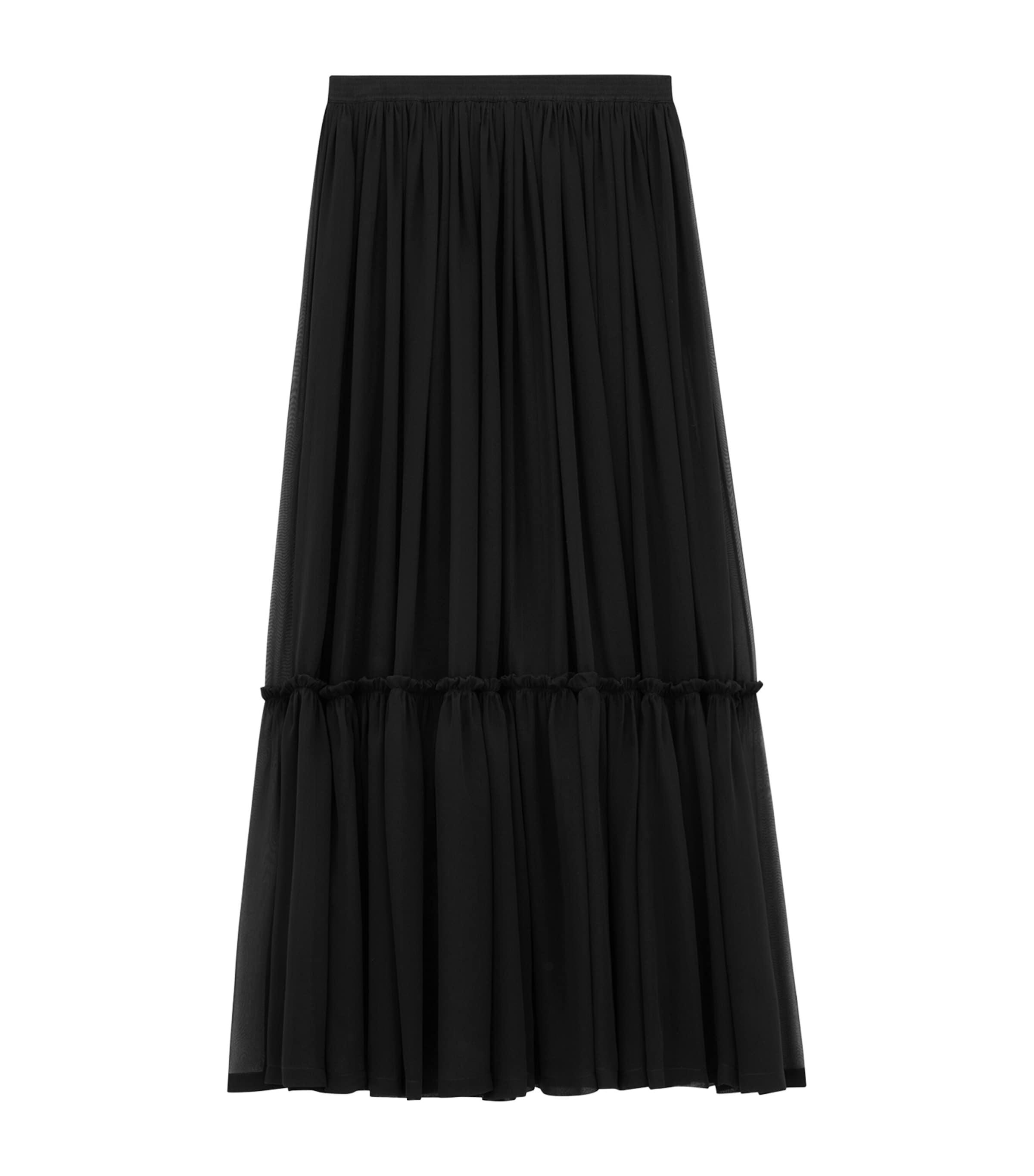 Saint Laurent Silk Maxi Skirt by SAINT LAURENT
