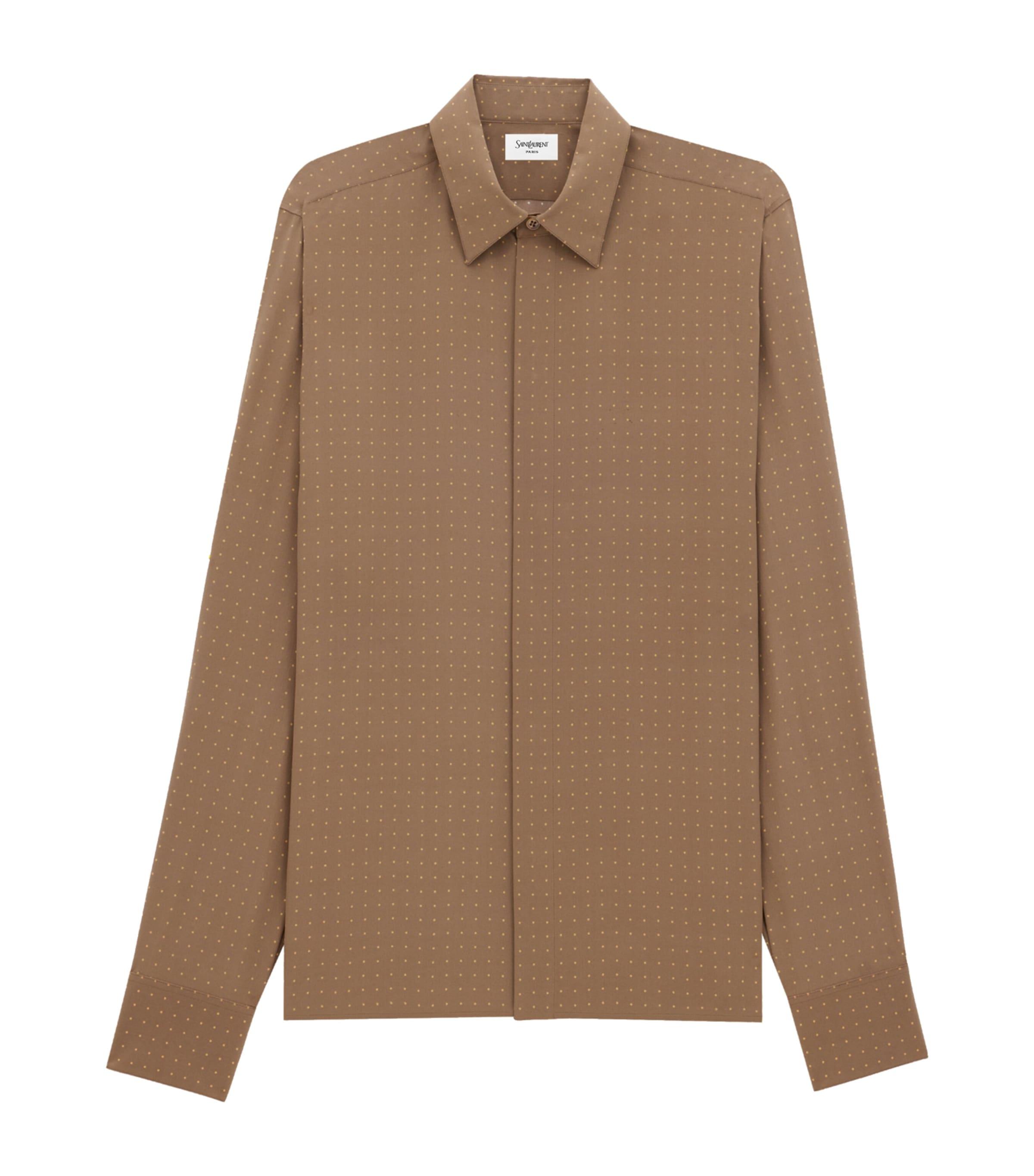 Saint Laurent Silk Polka-Dot Shirt by SAINT LAURENT