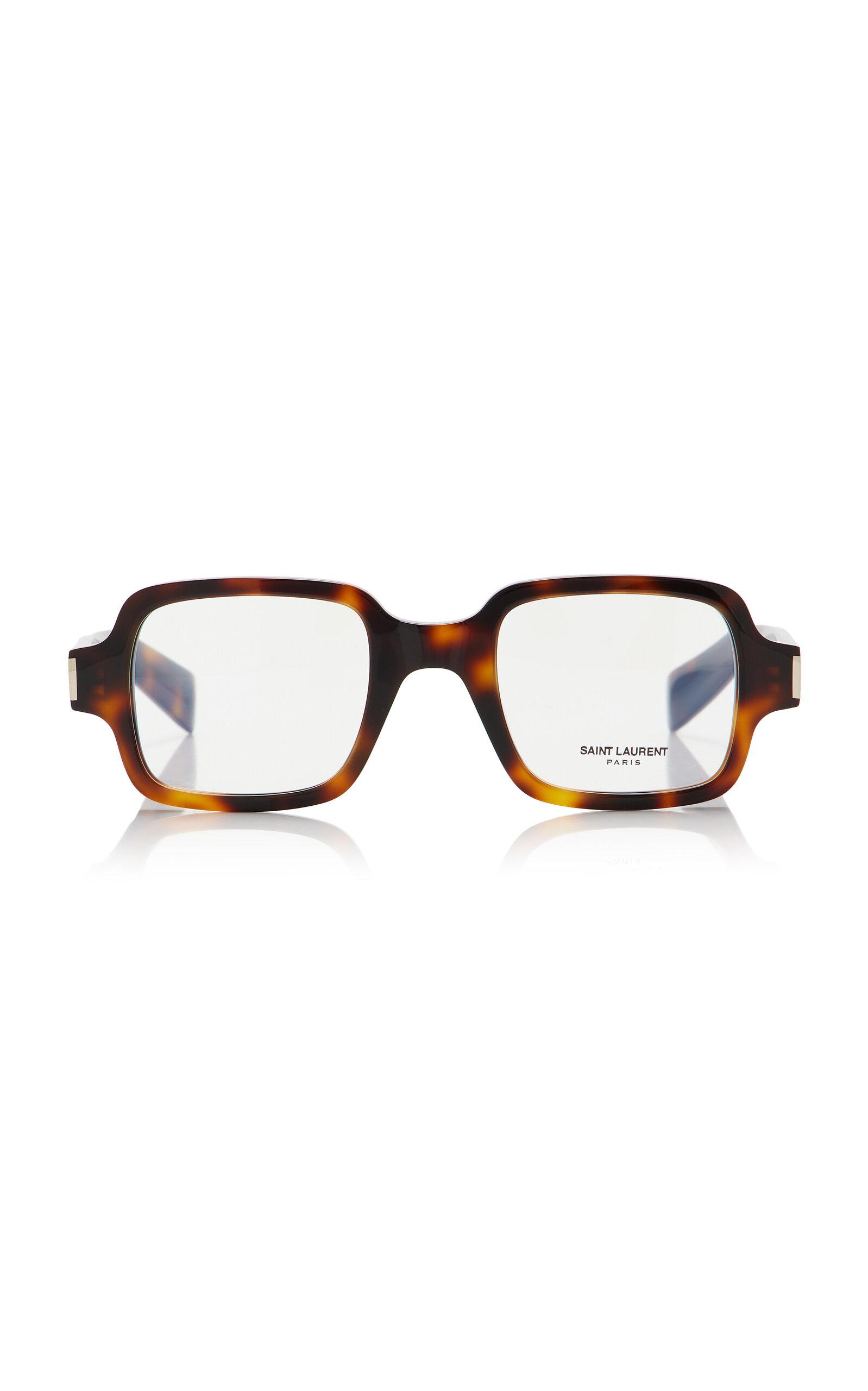 Saint Laurent Square-Frame Tortoiseshell Acetate Glasses - Moda Operandi by SAINT LAURENT