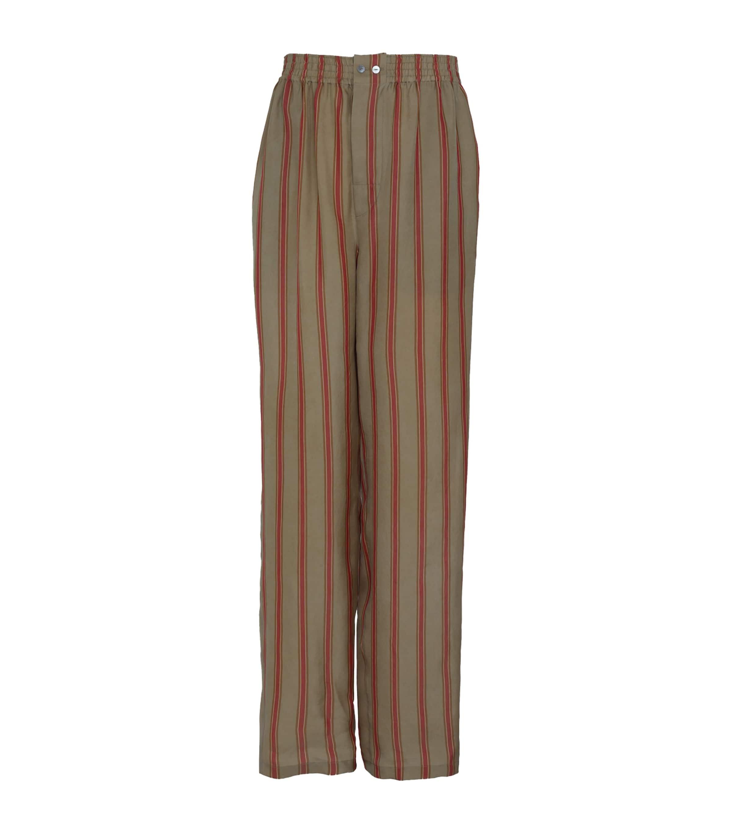 Saint Laurent Stripe Wide-Leg Trousers by SAINT LAURENT