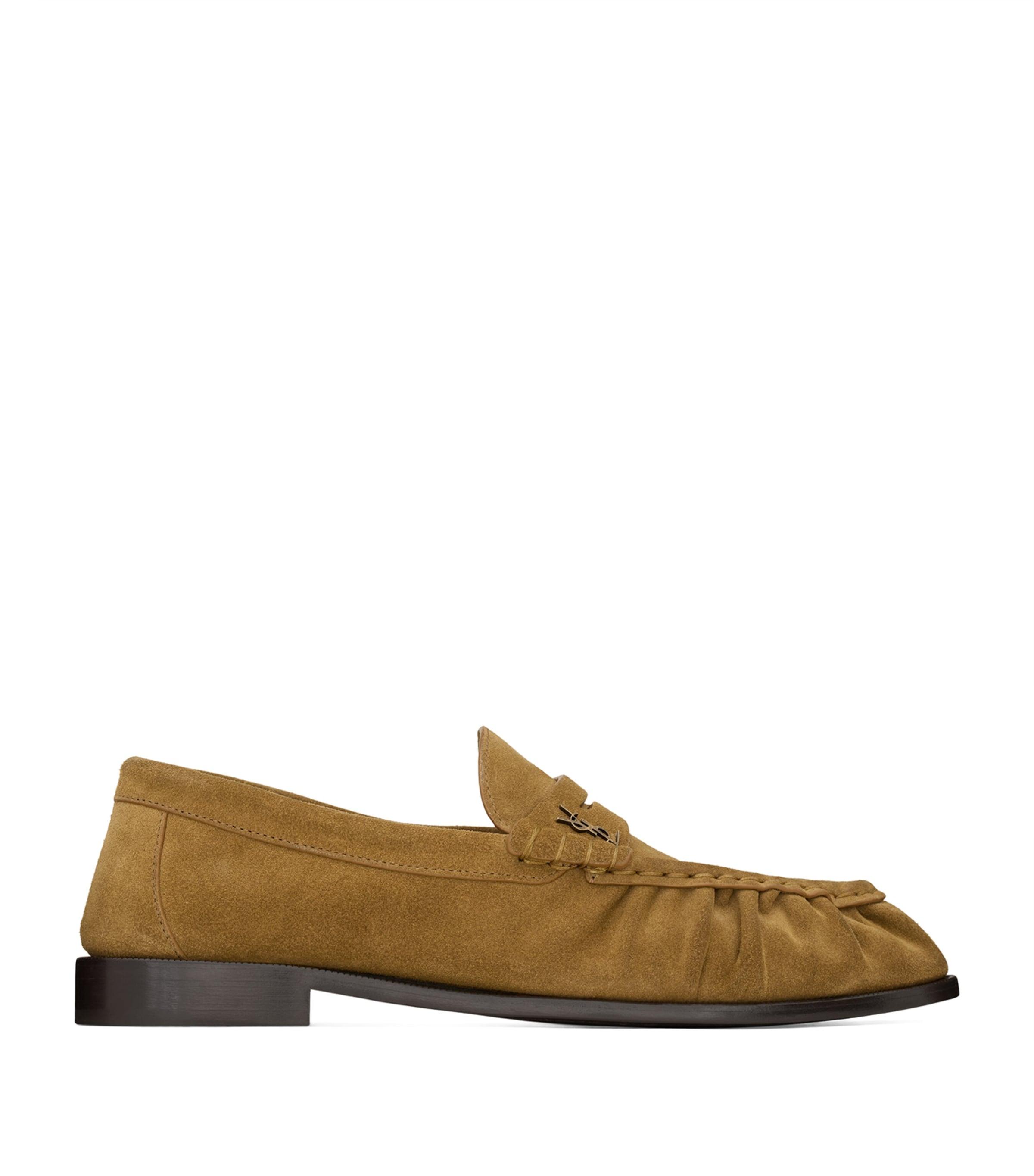 Saint Laurent Suede Le Loafers by SAINT LAURENT