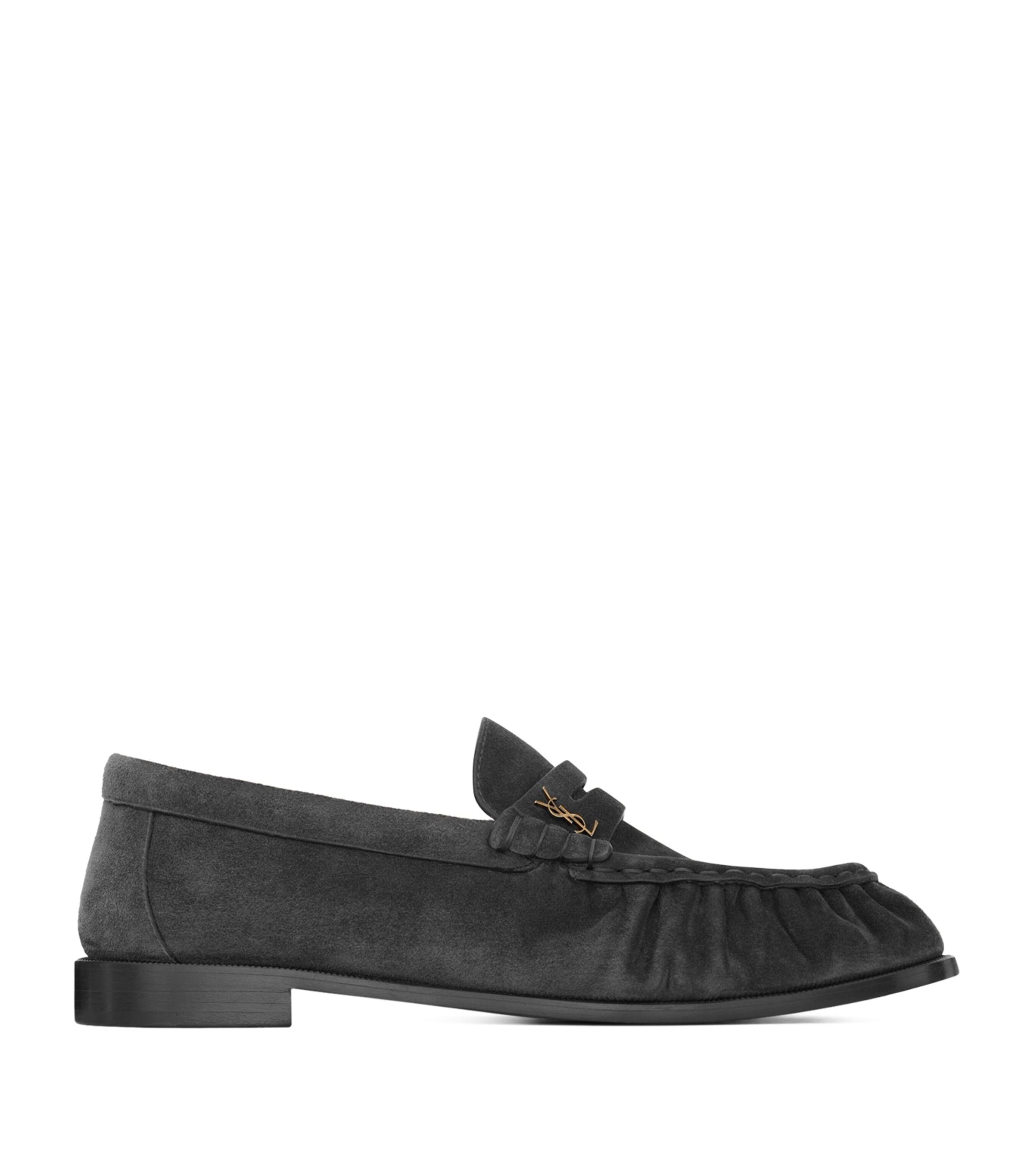 Saint Laurent Suede Le Loafers by SAINT LAURENT