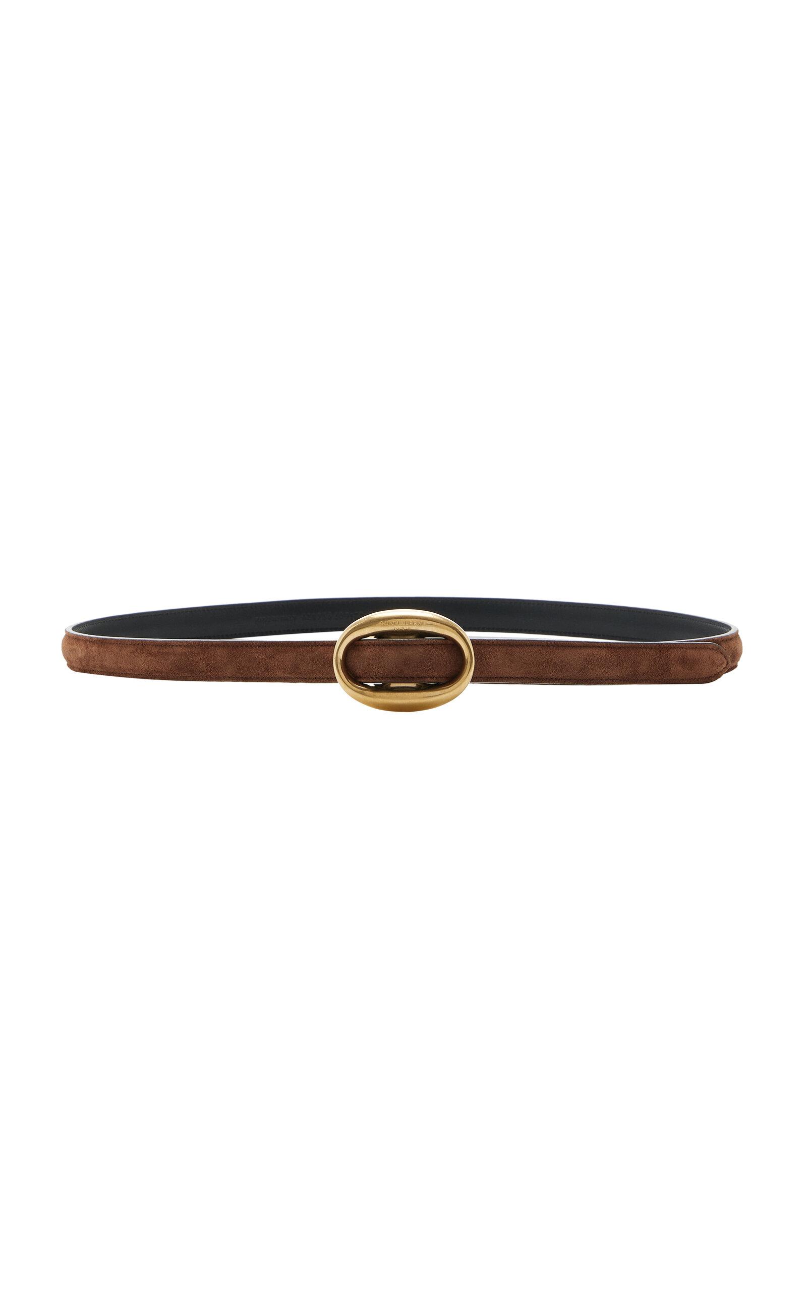 Saint Laurent Thin Suede Belt - Moda Operandi by SAINT LAURENT