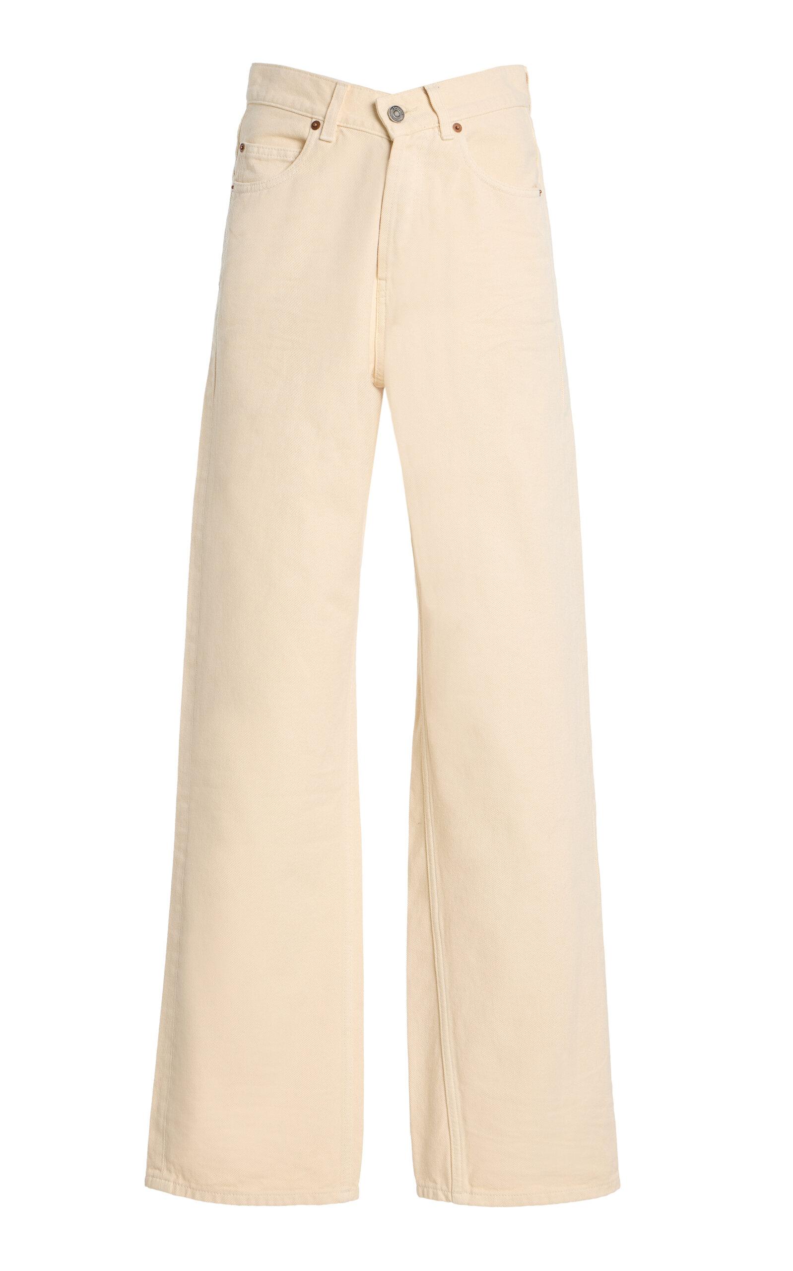 Saint Laurent V-Waist Long Baggy Jeans - Moda Operandi by SAINT LAURENT