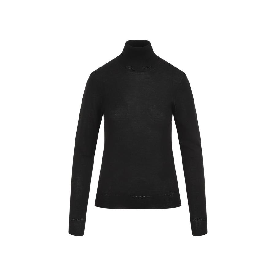 Saint Laurent Womens Black Turtleneck Wool Pullover by SAINT LAURENT