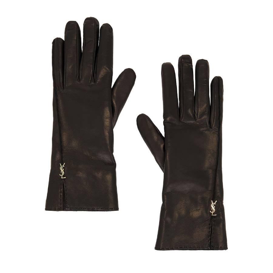 Saint Laurent Womens Leather Gloves by SAINT LAURENT