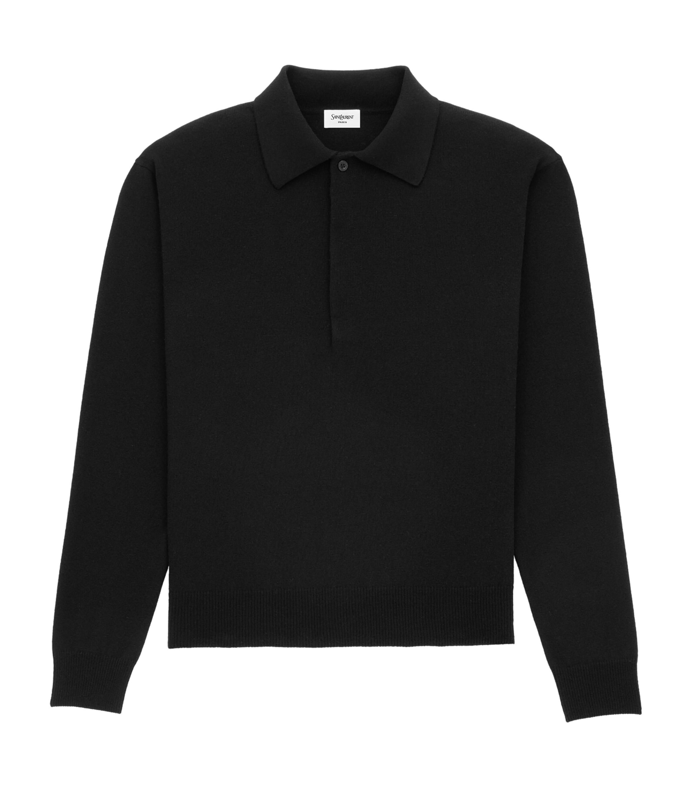 Saint Laurent Wool Polo Sweater by SAINT LAURENT