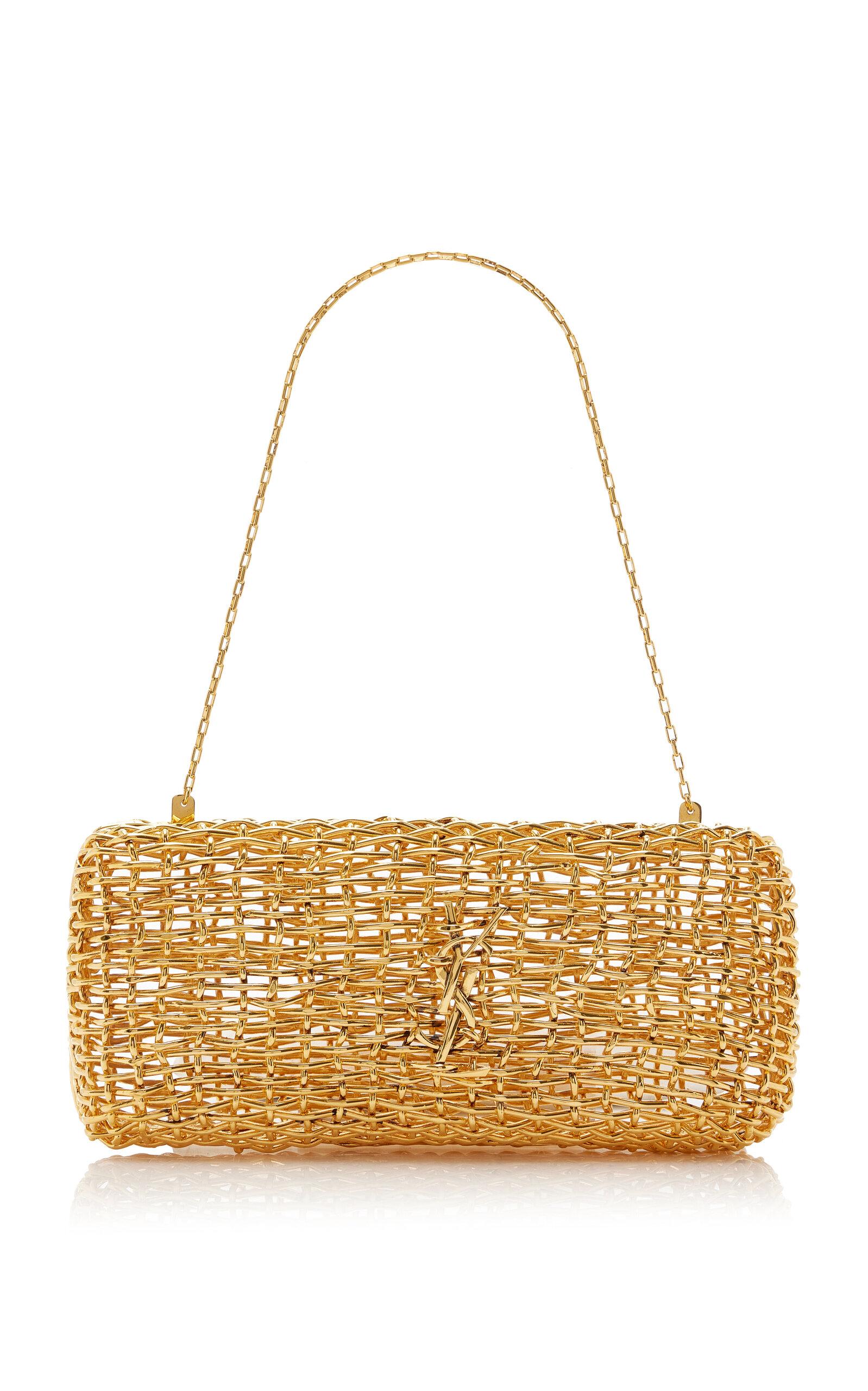 Saint Laurent Woven-Metal Evening Clutch - Moda Operandi by SAINT LAURENT