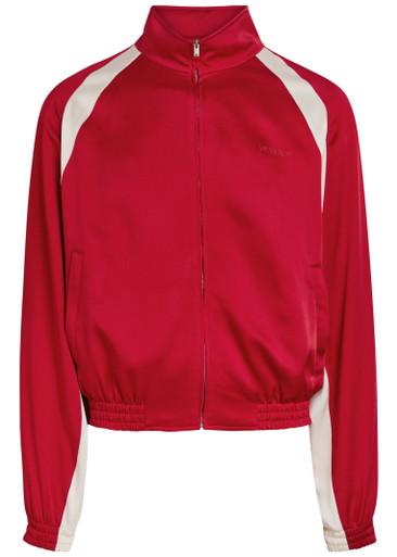 Satin-crepe track jacket by SAINT LAURENT
