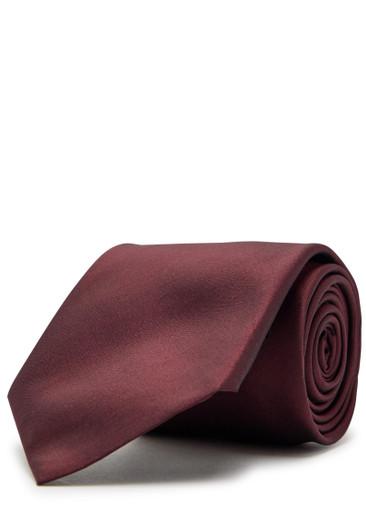 Silk-taffeta tie by SAINT LAURENT