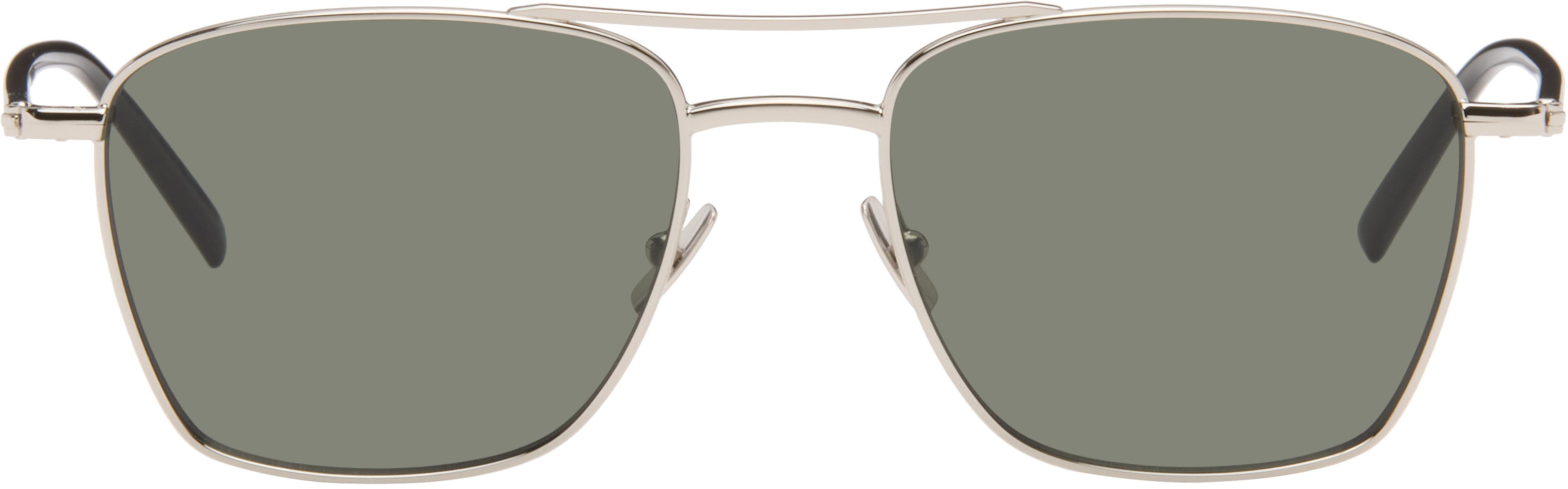 Silver SL 866 Sunglasses by SAINT LAURENT