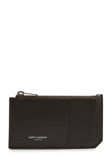 Soho leather zip wallet by SAINT LAURENT