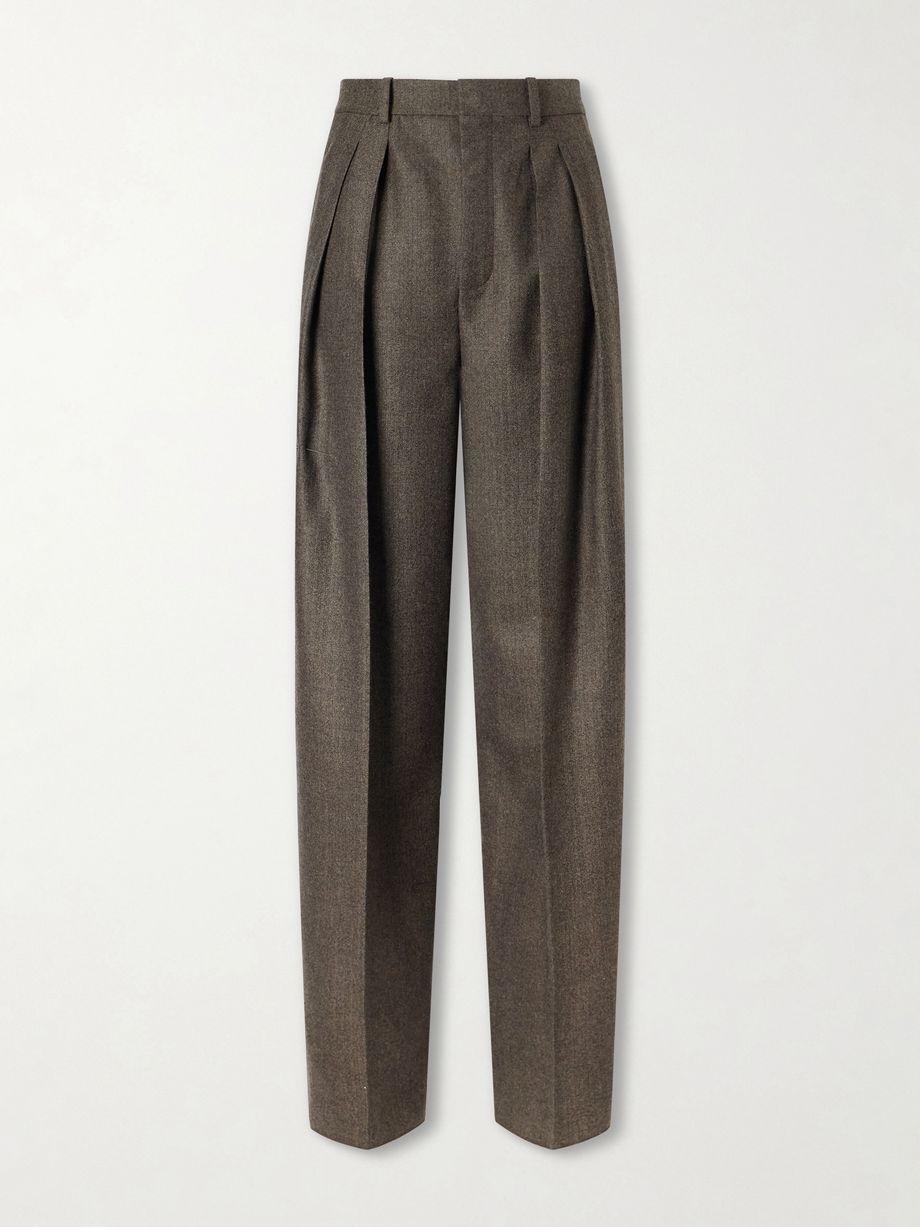 Straight-leg wool pants by SAINT LAURENT