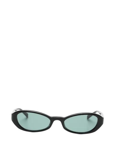 Sue oval-frame sunglasses by SAINT LAURENT