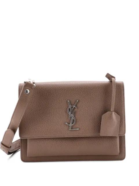 Sunset Satchel Leather Medium crossbody bag by SAINT LAURENT 