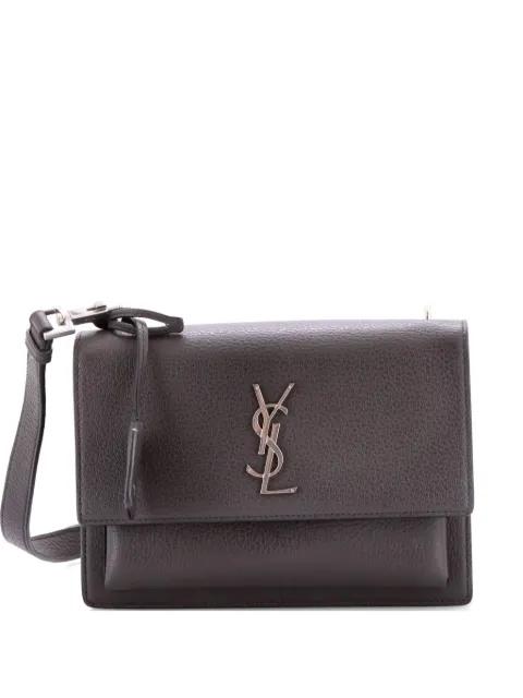 Sunset Satchel Leather Medium crossbody bag by SAINT LAURENT 