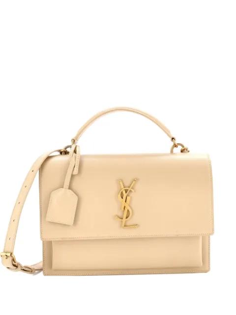 Sunset Top Handle Leather Medium shoulder bag by SAINT LAURENT 