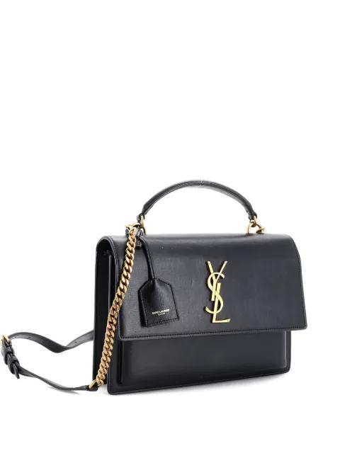 Sunset Top Handle Leather Medium shoulder bag by SAINT LAURENT 