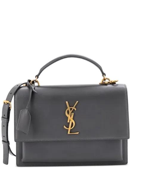 Sunset Top Handle Leather Medium shoulder bag by SAINT LAURENT 