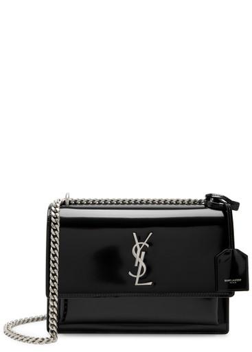 Sunset medium patent leather shoulder bag by SAINT LAURENT