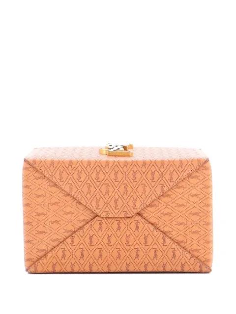 Take-Away Box Bag Monogram All Over Leather satchel by SAINT LAURENT Take-Away Box Bag Monogram All Over Leather satchel by SAINT LAURENT