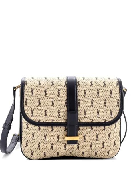 Top Flap Satchel Monogram All Over Canvas and Leather Small crossbody bag by SAINT LAURENT 
