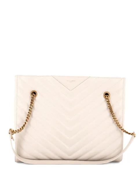 Tribeca Shopping Matelasse Chevron Leather Medium tote bag by SAINT LAURENT 
