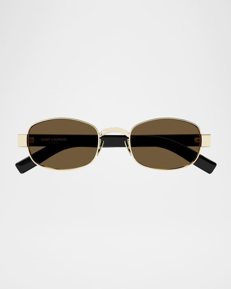 Unisex Round Metal Sunglasses by SAINT LAURENT