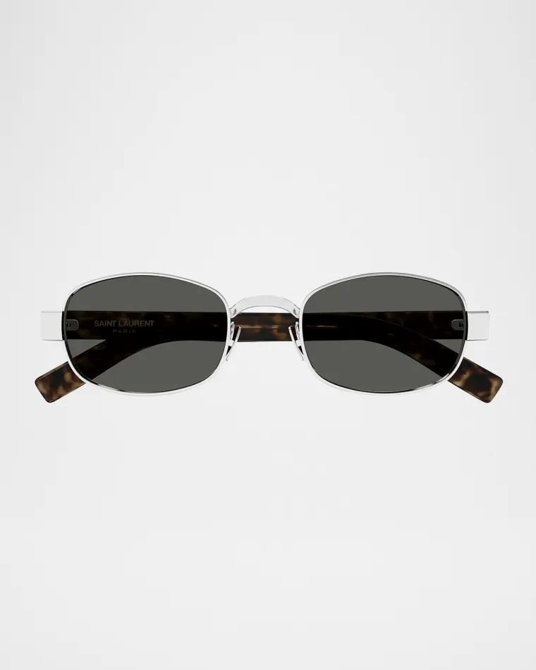 Unisex Round Metal Sunglasses by SAINT LAURENT
