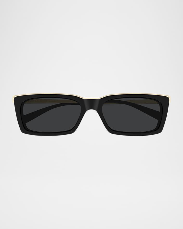 Unisex SL 766 Acetate Rectangle Sunglasses by SAINT LAURENT