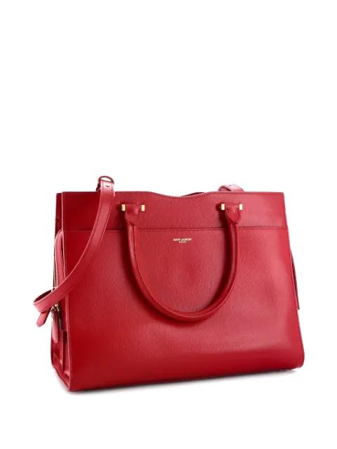 Uptown Leather Medium tote bag by SAINT LAURENT 