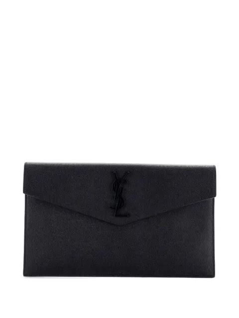 Uptown Pouch Leather clutch bag by SAINT LAURENT 
