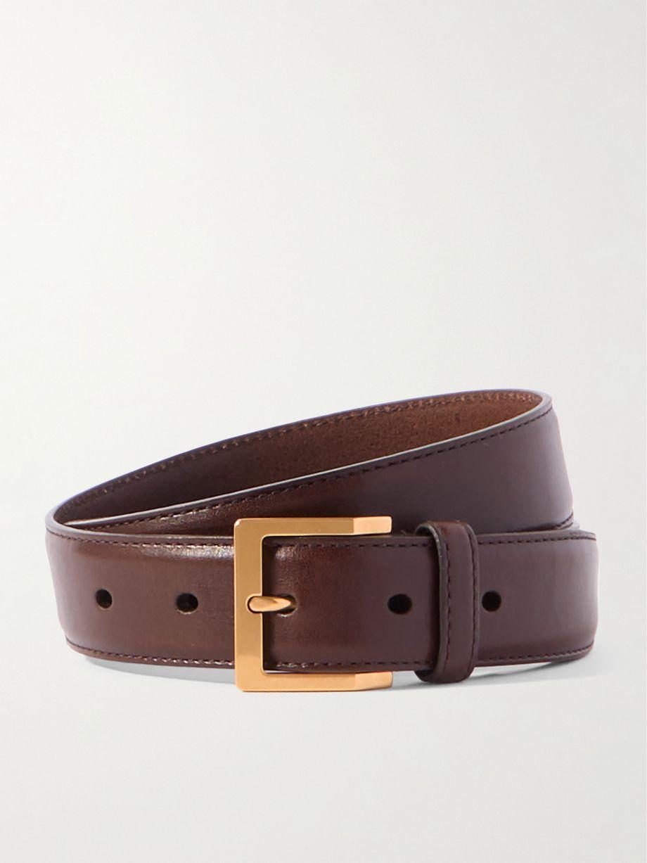 Vadim leather belt by SAINT LAURENT