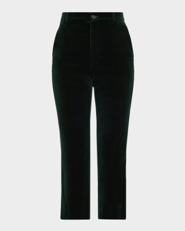 Velvet Flare Trousers by SAINT LAURENT