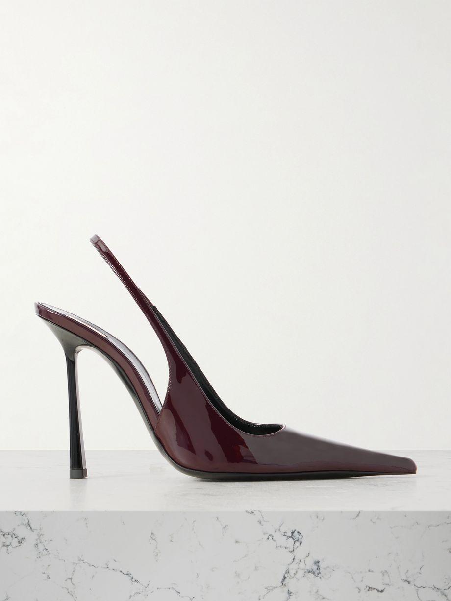 Vendôme glossed-leather slingback pumps by SAINT LAURENT