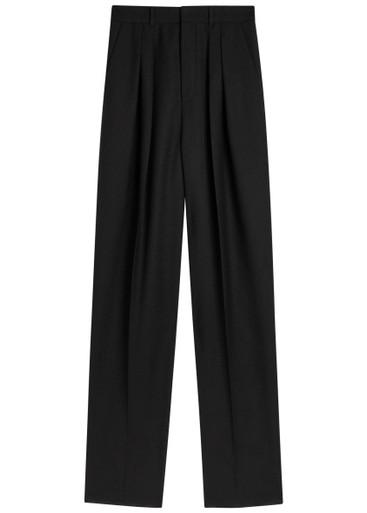 Wide-leg wool trousers by SAINT LAURENT