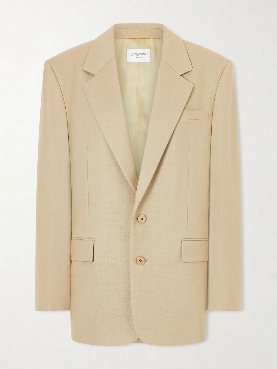 Wool and silk-blend blazer by SAINT LAURENT