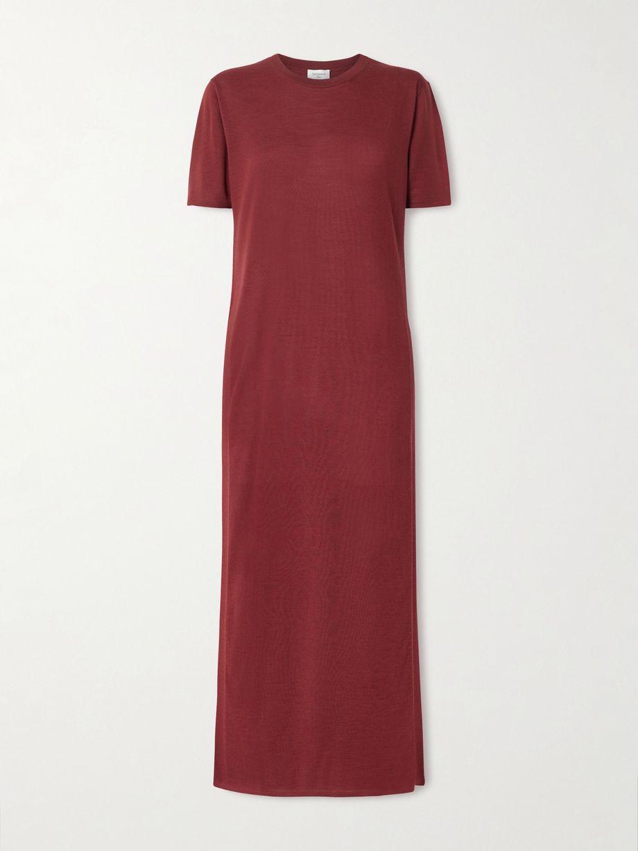 Wool maxi dress by SAINT LAURENT