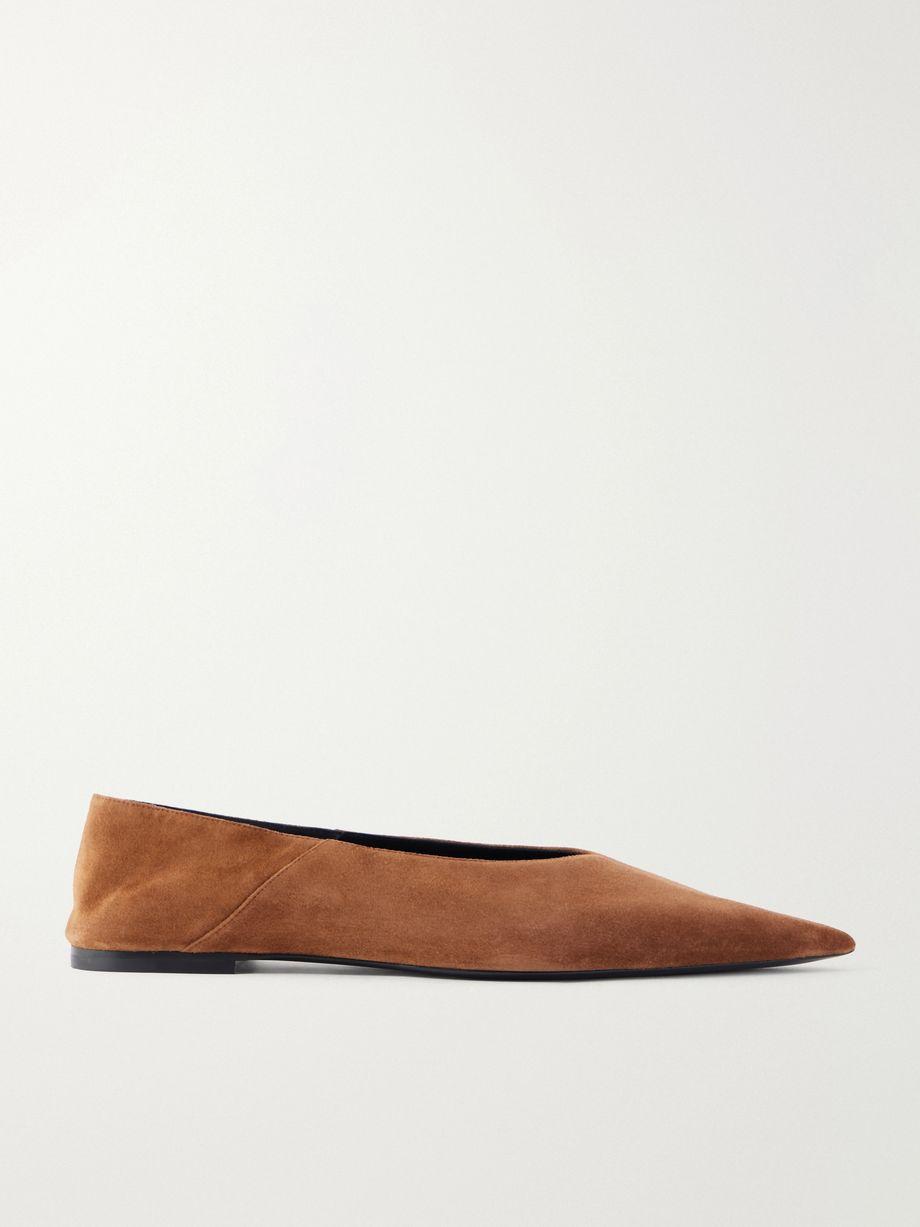 Woven leather ballet flats by SAINT LAURENT