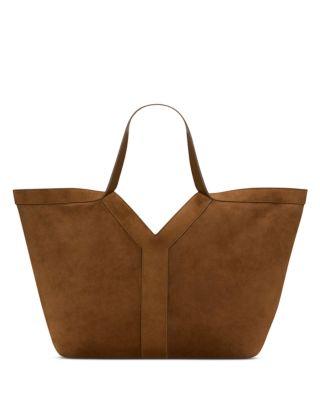 Y Tote Bag in Suede by SAINT LAURENT