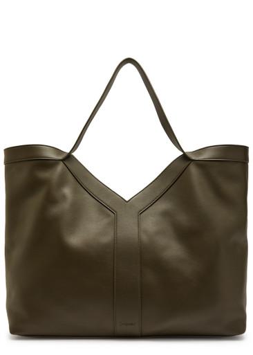 Y leather tote bag by SAINT LAURENT