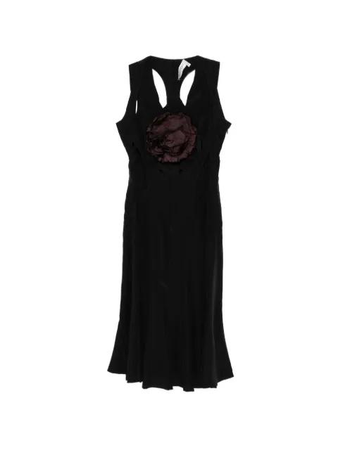 appliqué-detail midi dress by SAINT LAURENT 