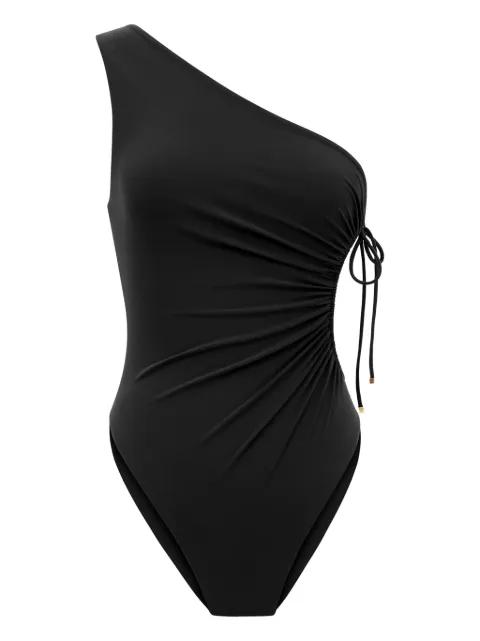 asymmetric one-shoulder swimsuit by SAINT LAURENT