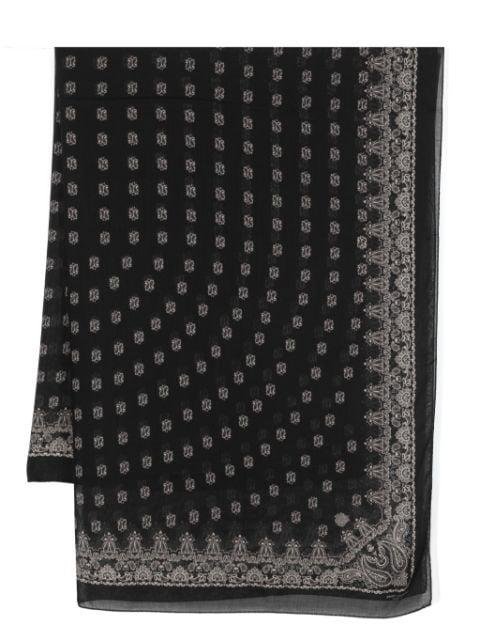 bandana-print cashmere scarf by SAINT LAURENT