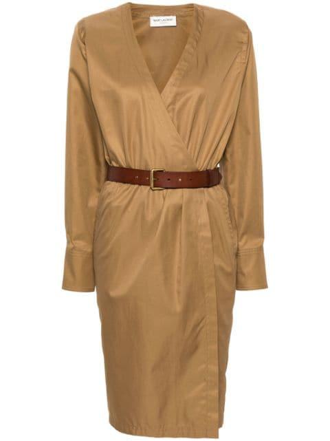belted dress by SAINT LAURENT